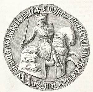 Keerzijde van het Grote Zegel van Edward I door English School
