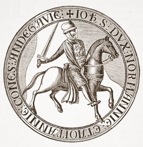 Keerzijde van het zegel van koning Jan