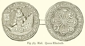 Rial. Koningin Elizabeth