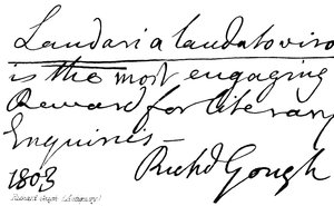 Richard Gough (Antiquair) door English School