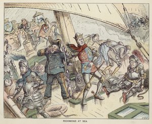 Richmond (de toekomstige koning Hendrik VII) op zee door English School