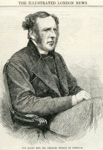 Rechts Eerw. Dr. Pelham, Bisschop van Norwich uit The Illustrated London News 14 oktober 1865 door English School