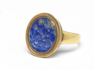 Ring (lapis lazuli & goud)