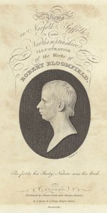 Robert Bloomfield, dichter, portret (gravure) door English School
