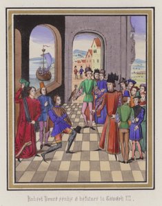 Robert Bruce tart Koning Edward III door English School