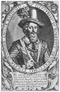 Robert Devereux, 2e Graaf van Essex (gravure)