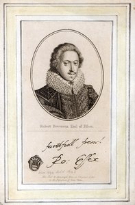 Robert Devereux, 3e Graaf van Essex (1591-1646), zijn Zegel en Handtekening door English School
