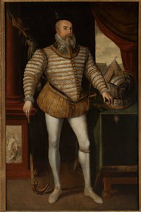 Robert Dudley, graaf van Leicester, ca. 1532-88 door English School