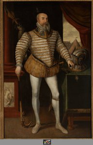 Robert Dudley, Graaf van Leicester, ca. 1532-88 door English School