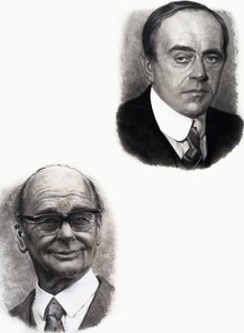 Robert Falcon Scott en Peter Scott door English School