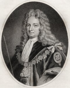 Robert Harley, gegraveerd door Maddox, illustratie uit 