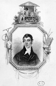 Robert Owen (1771-1858) door English School