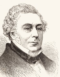 Robert Stephenson, uit The National and Domestic History of England door William Hickman Smith Aubrey (1858-1916) gepubliceerd in Londen, ca. 1890