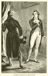 Robespierre geschrokken bij het zien van Denon