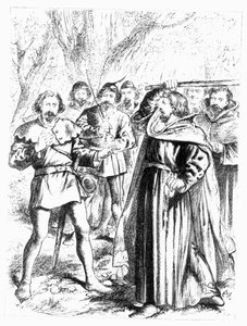 Robin Hood en Koning Richard I (1157-99) door English School