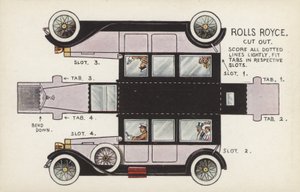 Rolls Royce Uitknippen (kleur litho) door English School