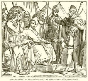 Romeins concept van de stichter van het ras.--Aeneas en Agamemnon door English School