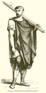 Romeinse lictor die de fasces draagt door English School