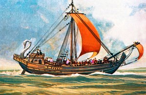 Romeins vrachtschip door English School