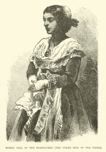 Romeins meisje van de Trastevere, de andere kant van de Tiber
