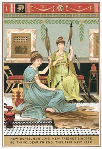Romeinse dames in villa door English School