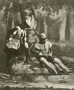 Rosalind en Orlando (gravure) door English School
