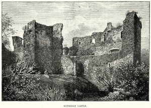 Kasteel Rothesay (gravure) door English School