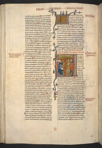 Royal 6 E VI, f.128v Arbiter, Arbitrium (Rechter, Beslissing), uit 