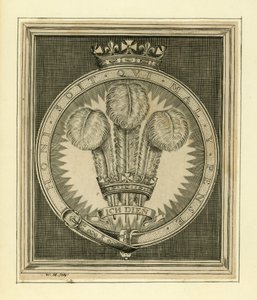 Koninklijk motto. Honi Soit Qui Mal Y Pense door English School