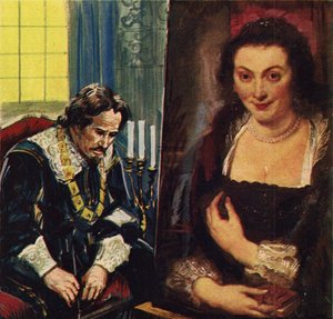 Rubens met een portret van zijn overleden vrouw, Isabella