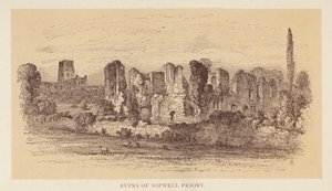 Ruïnes van Sopwell Priory door English School