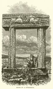 Ruïnes van een Synagoge (gravure) door English School