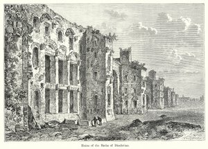 Ruïnes van de baden van Diocletianus (gravure)