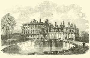 Ruïnes van het Paleis van St Cloud, oktober 1870
