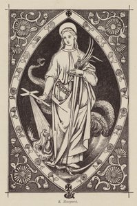 S Margaret (gravure) door English School