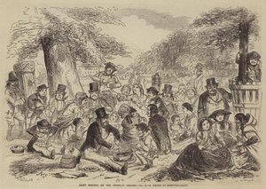 Saint Monday, of de Vakantie van het Volk, een Picknick in Hampton Court door English School