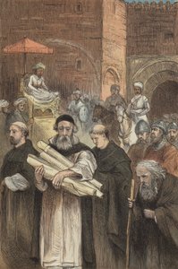 Saladin staat de christenen toe Jeruzalem te verlaten