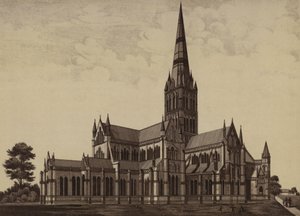 Kathedraal van Salisbury, vanuit het noordoosten door English School