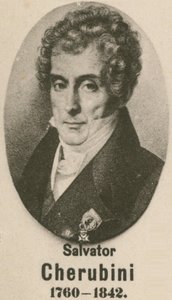 Salvator Cherubini (gravure) door English School