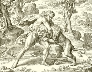 Samson en de leeuw