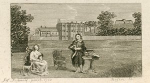 Samuel Richardson en Miss Highmore door English School