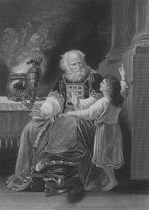 Samuel voor Eli (gravure)