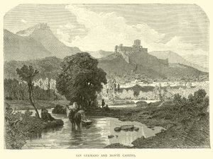 San Germano en Monte Cassino door English School