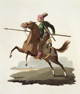 Saphir, uit Costumes of the Various Nations, Volume VII, The Military Costume of Turkey, door Thomas MacLean, gepubliceerd ca. 1800-18 door English School