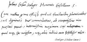 Julius Caesar Scaliger door English School