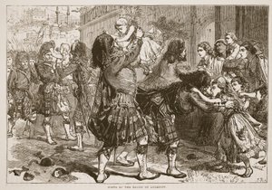 Scène bij de Bevrijding van Lucknow, illustratie uit Cassells Geïllustreerde Geschiedenis van Engeland