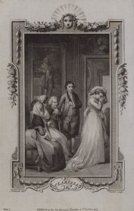 Scène uit Clarissa, door Samuel Richardson