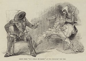 Scène uit "Don Caesar de Bazan" in het Princess