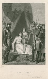 Scène uit King John van William Shakespeare