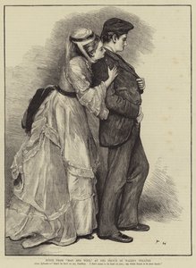 Scène uit "Man and Wife," in het Prince of Wales